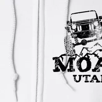 Moab Utah Off Roading Full Zip Hoodie