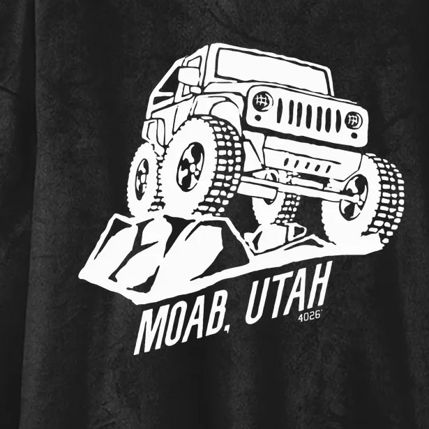 Moab Utah Off Road Desert Adventure Hooded Wearable Blanket