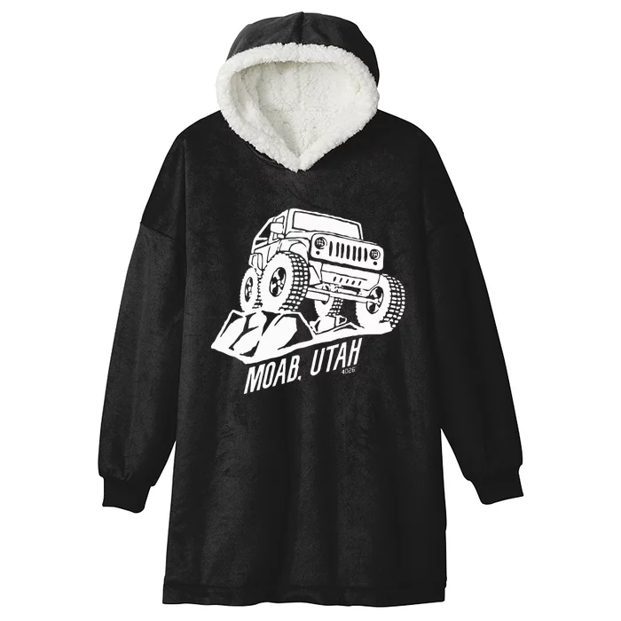 Moab Utah Off Road Desert Adventure Hooded Wearable Blanket