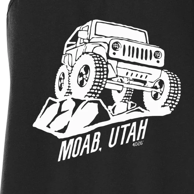 Moab Utah Off Road Desert Adventure Women's Racerback Tank