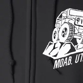 Moab Utah Off Road Desert Adventure Full Zip Hoodie