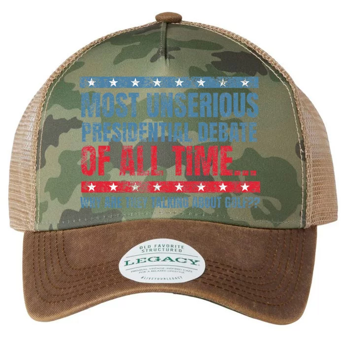 Most Unserious Presidential Debate Of All Time Legacy Tie Dye Trucker Hat