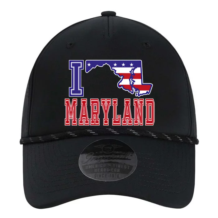 Maryland Usa Patriotic Usa Flag I Love Maryland Cool Gift Performance The Dyno Cap