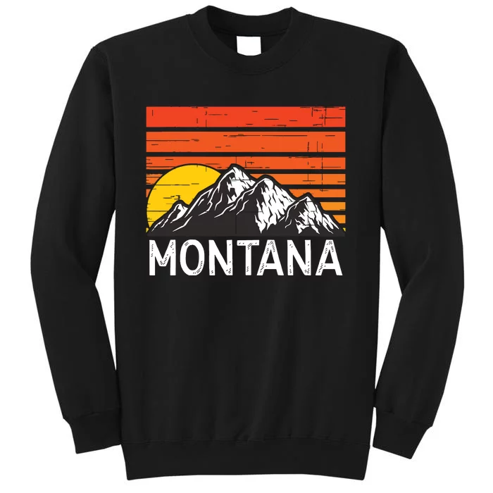 Montana Usa Retro Vintage Mountain Sweatshirt