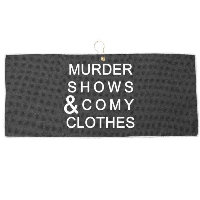 Murder Shows & Comy Clothes Large Microfiber Waffle Golf Towel