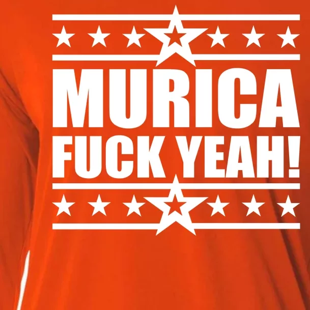 Murica F*ck Yeah! Cooling Performance Long Sleeve Crew