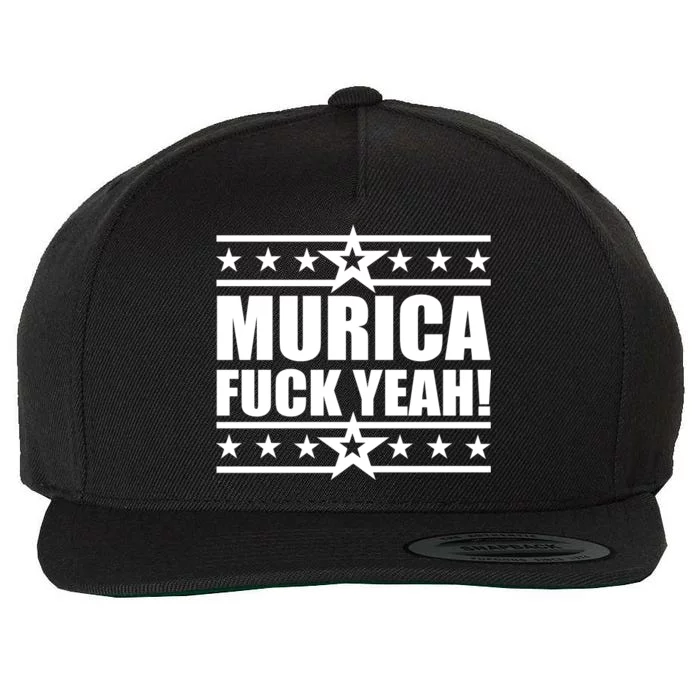 Murica F*ck Yeah! Wool Snapback Cap