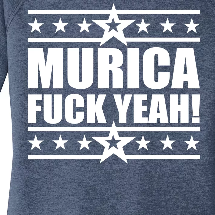 Murica F*ck Yeah! Women's Perfect Tri Tunic Long Sleeve Shirt