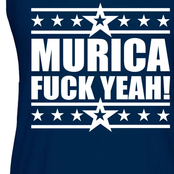 Murica F*ck Yeah! Ladies Essential Flowy Tank