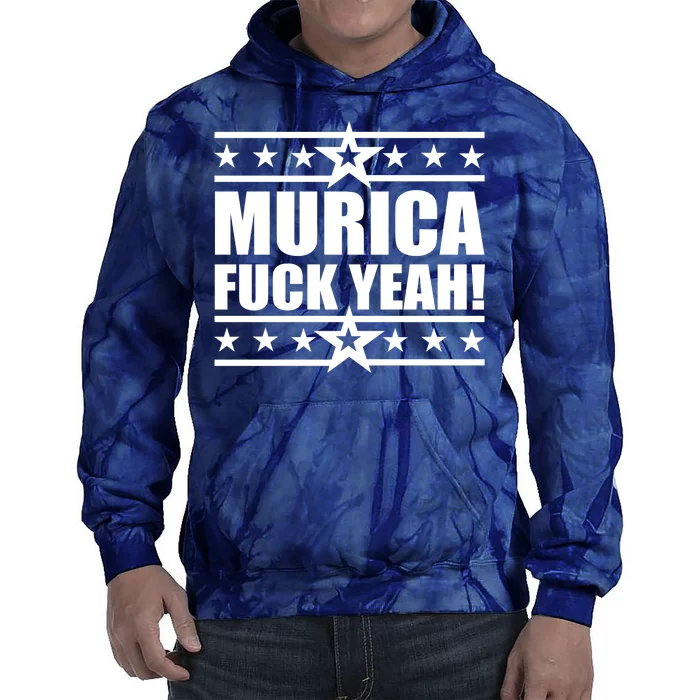 Murica F*ck Yeah! Tie Dye Hoodie