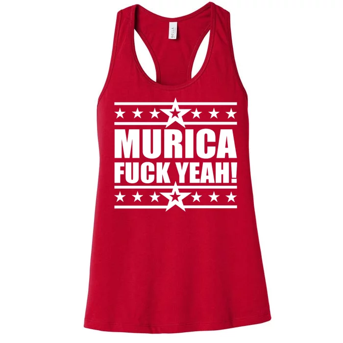 Murica F*ck Yeah! Women's Racerback Tank