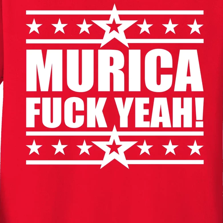 Murica F*ck Yeah! Kids Long Sleeve Shirt