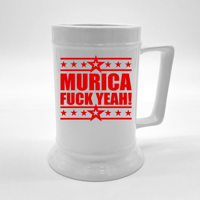 Murica F*ck Yeah! Front & Back Beer Stein