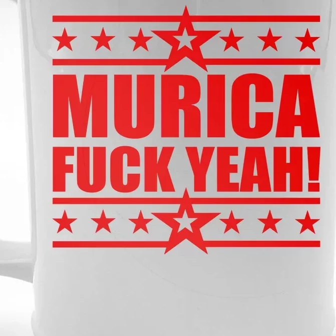 Murica F*ck Yeah! Front & Back Beer Stein