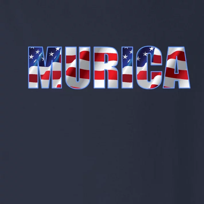 Murica Fourth of July USA Retro Vintage Style Toddler Long Sleeve Shirt