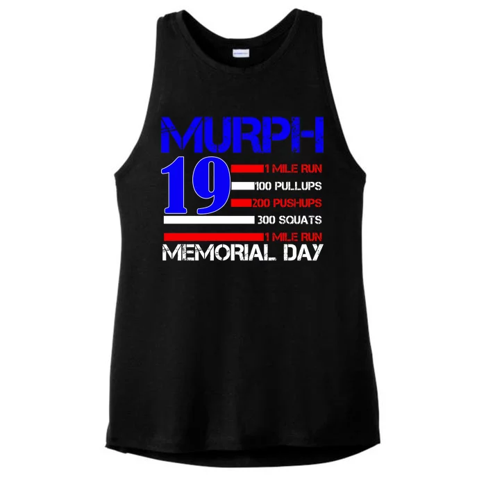 Murph 19 Memorial Day Ladies Tri-Blend Wicking Tank