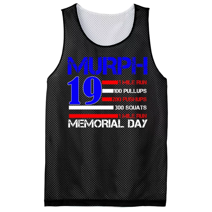 Murph 19 Memorial Day Mesh Reversible Basketball Jersey Tank