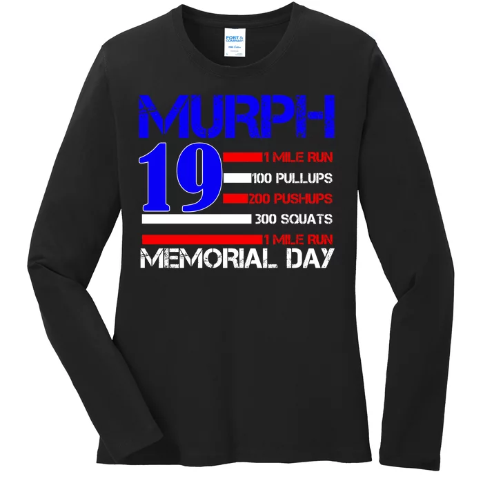 Murph 19 Memorial Day Ladies Long Sleeve Shirt