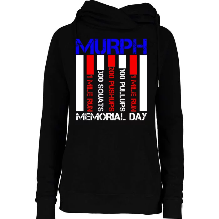 Murph Memorial Day Womens Funnel Neck Pullover Hood