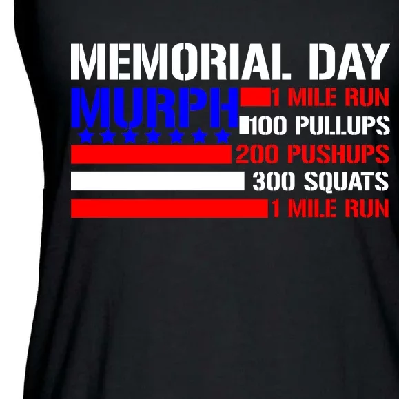 Murph Memorial Day 1 Mile Run Ladies Essential Flowy Tank