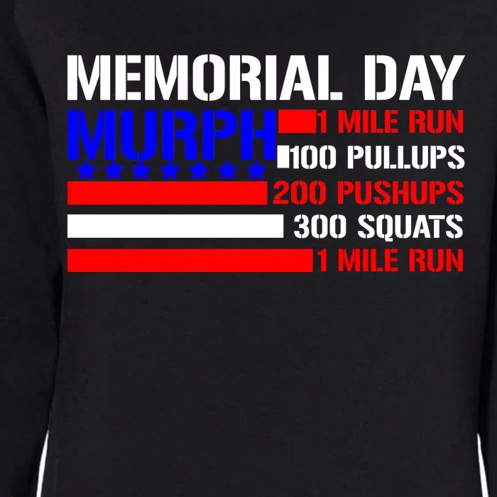 Murph Memorial Day 1 Mile Run Womens California Wash Sweatshirt