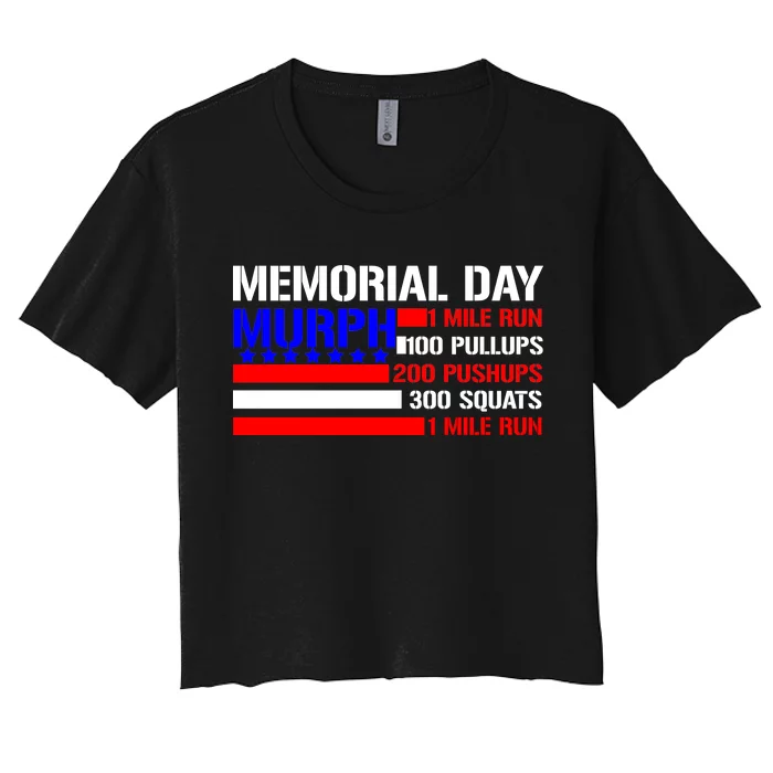 Murph Memorial Day 1 Mile Run Women's Crop Top Tee