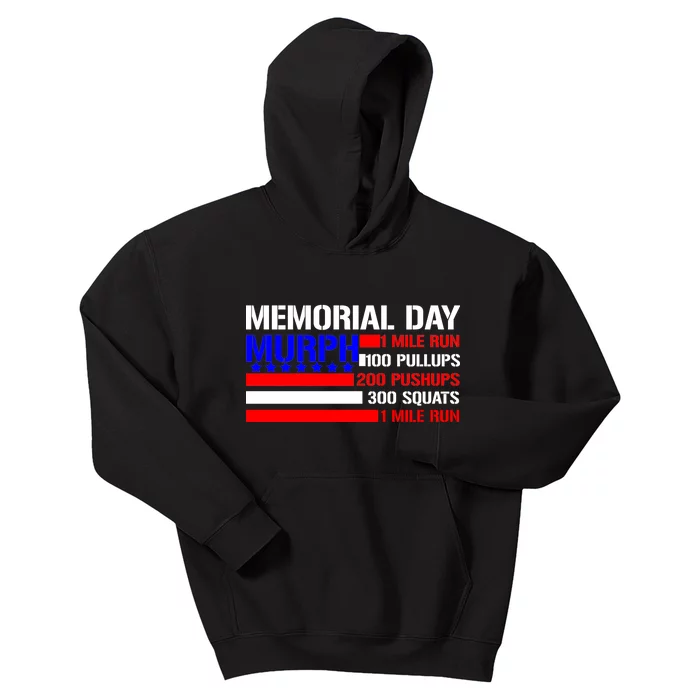 Murph Memorial Day 1 Mile Run Kids Hoodie