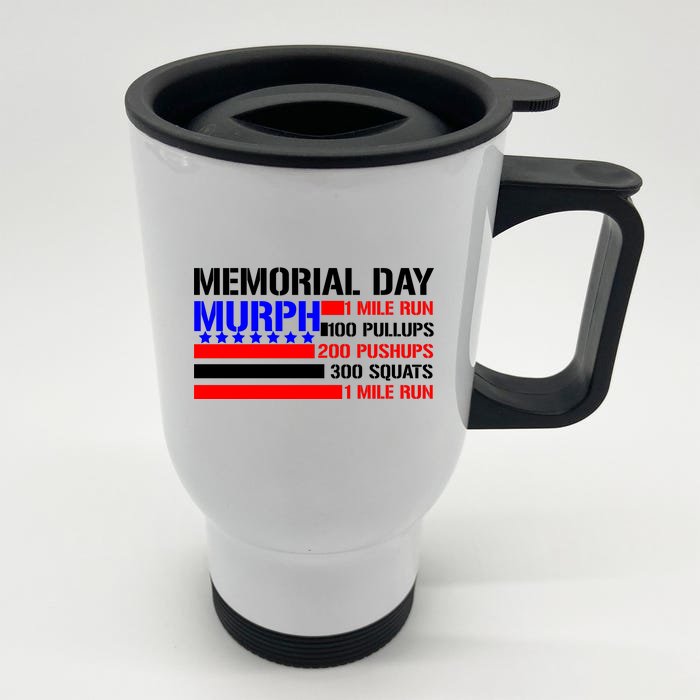 Murph Memorial Day 1 Mile Run Front & Back Stainless Steel Travel Mug