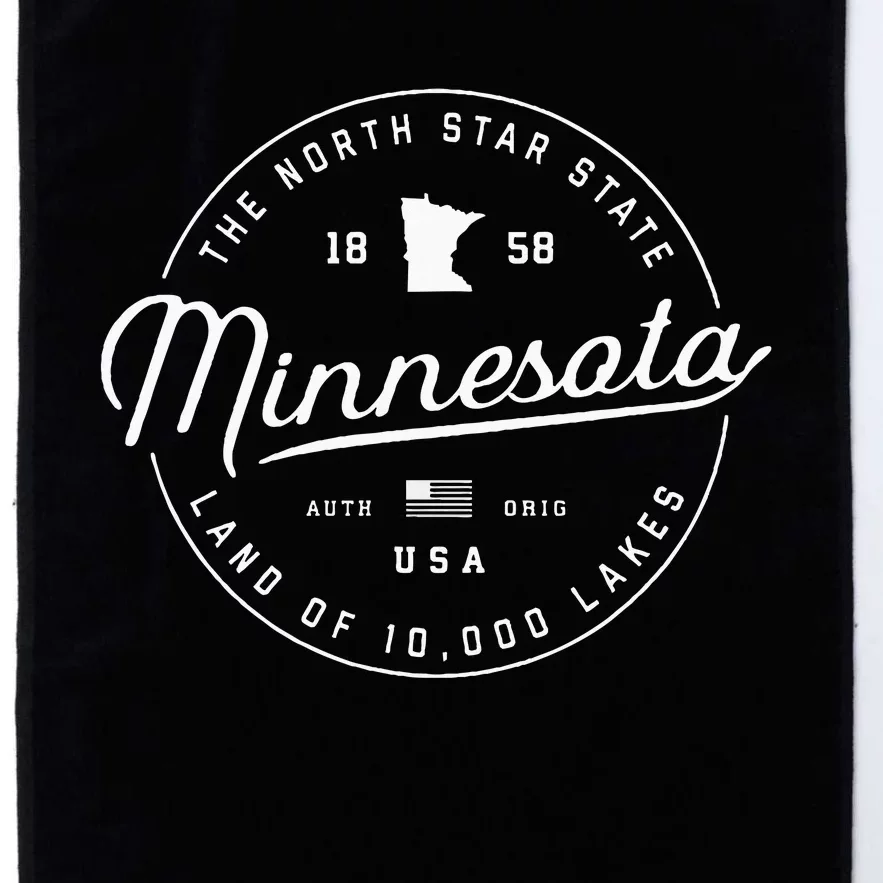 Minnesota  Us State Travel Vacation Mn Usa Platinum Collection Golf Towel