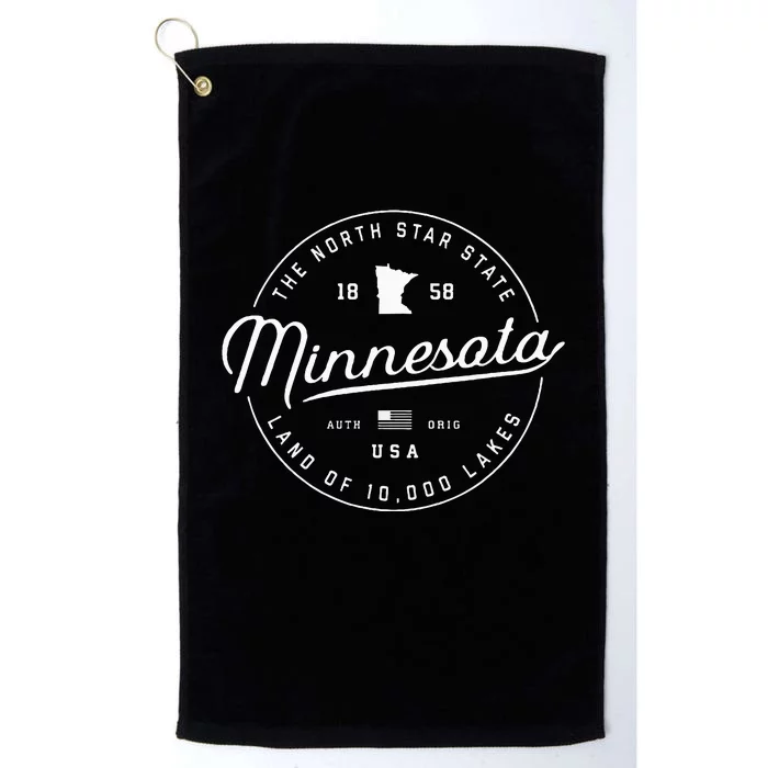 Minnesota  Us State Travel Vacation Mn Usa Platinum Collection Golf Towel