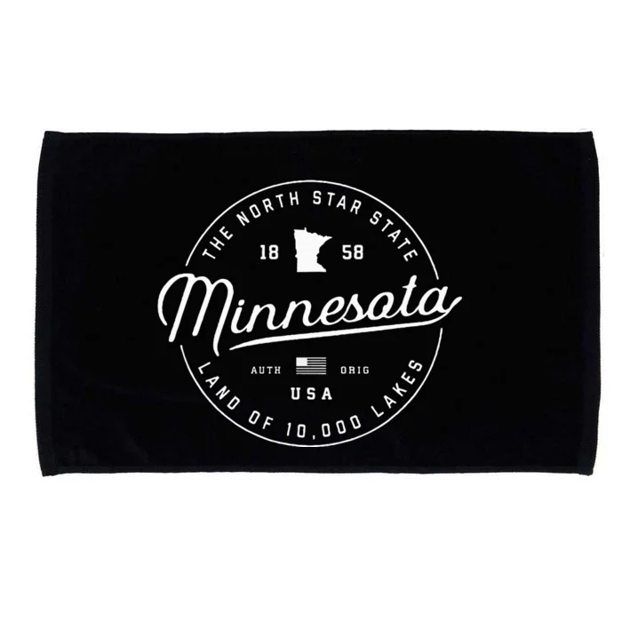 Minnesota  Us State Travel Vacation Mn Usa Microfiber Hand Towel