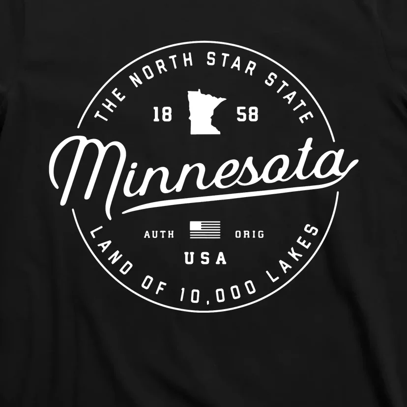 Minnesota Us State Travel Vacation Shirts Mn Usa T-Shirt