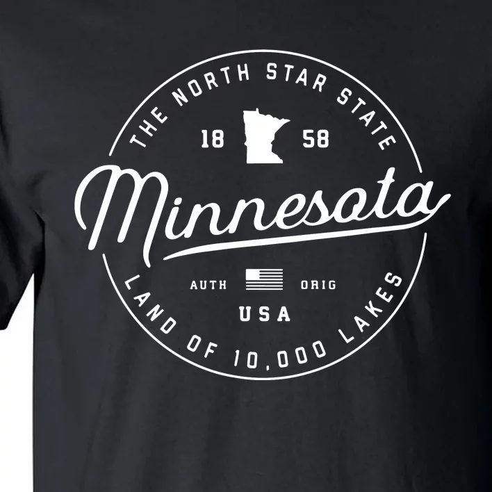 Minnesota Us State Travel Vacation Shirts Mn Usa Tall T-Shirt