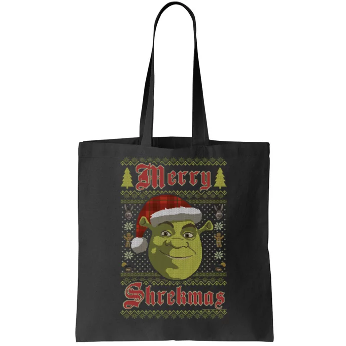 Merry Ugly Sweater Style Christmas Tote Bag