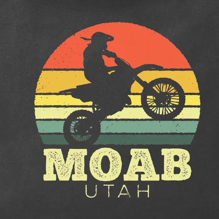 Moab Utah Sunset Dirt Bike Motorcycle Outdoors Zip Tote Bag