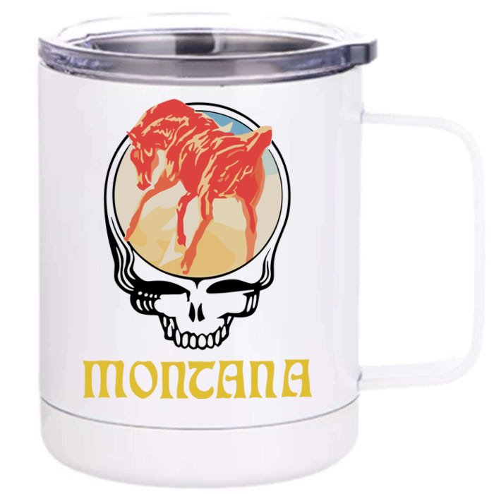 Montana United States Of Dead Front & Back 12oz Stainless Steel Tumbler Cup