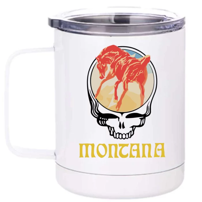 Montana United States Of Dead Front & Back 12oz Stainless Steel Tumbler Cup