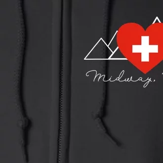 Midway Utah Swiss Days Suisse Flag Switzerland Flag Full Zip Hoodie