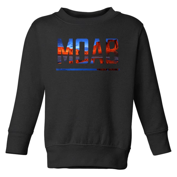 Moab, Utah Scenic Desert Adventure Toddler Sweatshirt