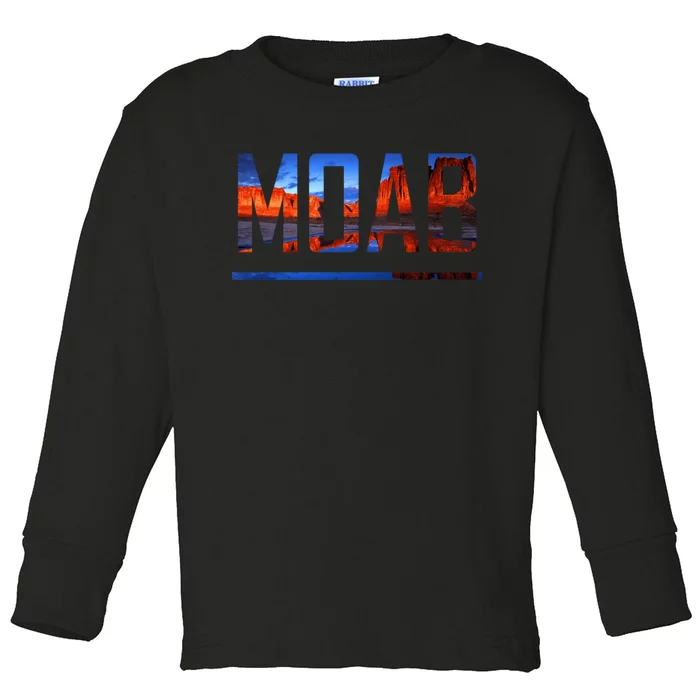 Moab, Utah Scenic Desert Adventure Toddler Long Sleeve Shirt