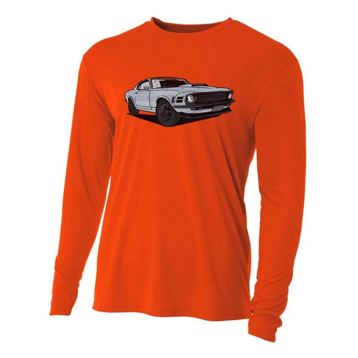 Muscle Race Car Cooling Performance Long Sleeve Crew