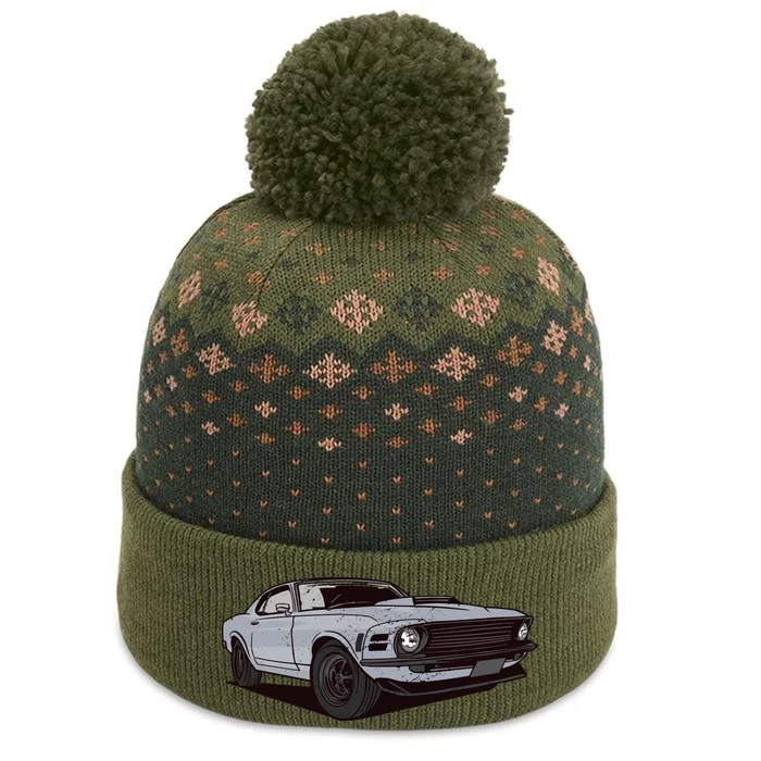 Muscle Race Car The Baniff Cuffed Pom Beanie