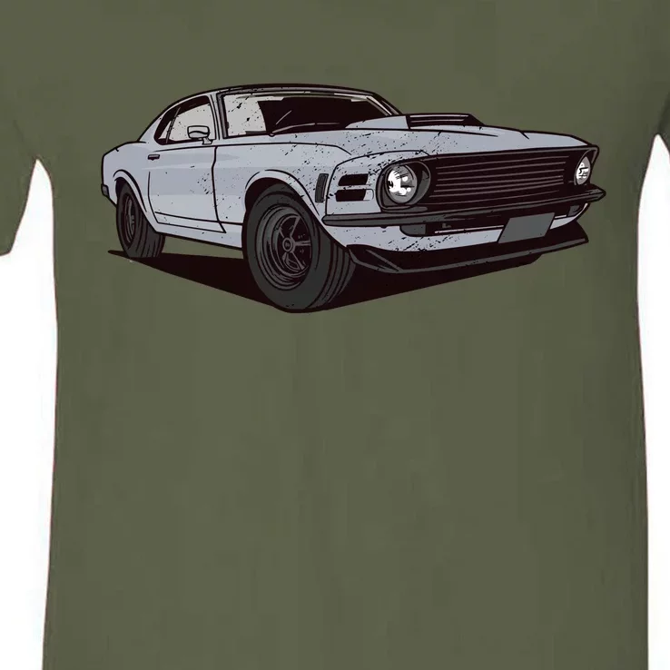 Muscle Race Car V-Neck T-Shirt