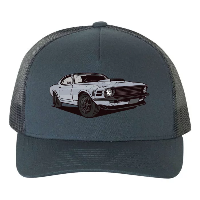 Muscle Race Car Yupoong Adult 5-Panel Trucker Hat