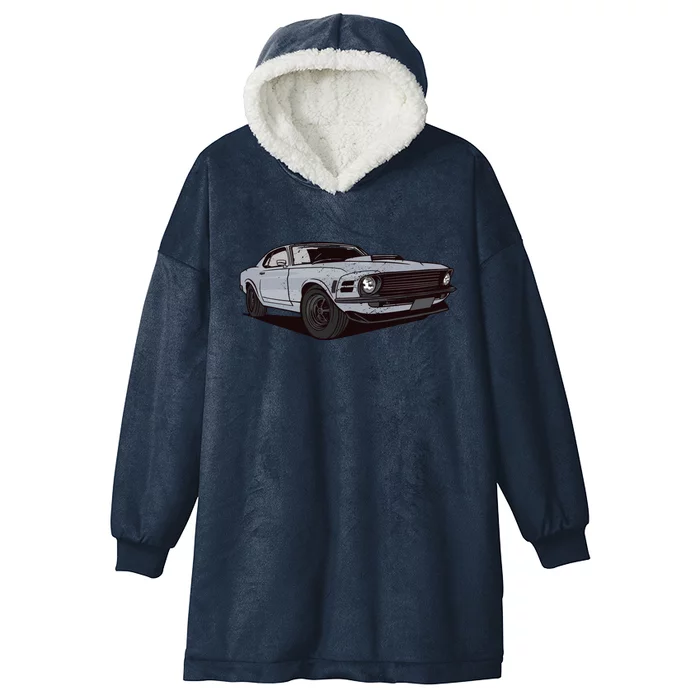 Muscle Race Car Hooded Wearable Blanket