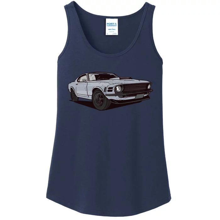 Muscle Race Car Ladies Essential Tank