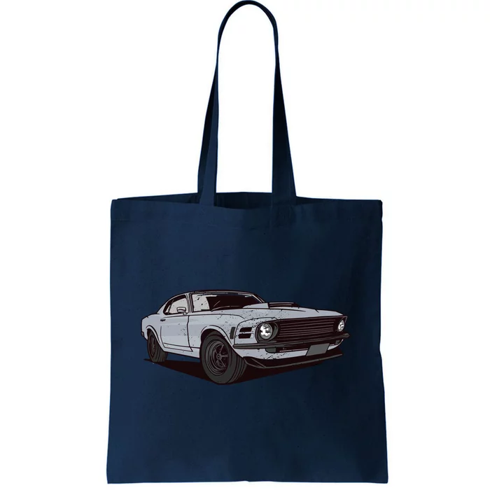 Muscle Race Car Tote Bag