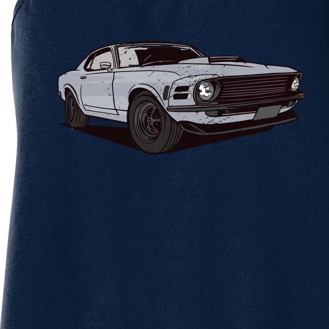 Muscle Race Car Women's Racerback Tank