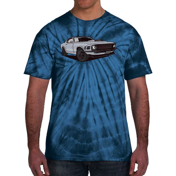 Muscle Race Car Tie-Dye T-Shirt