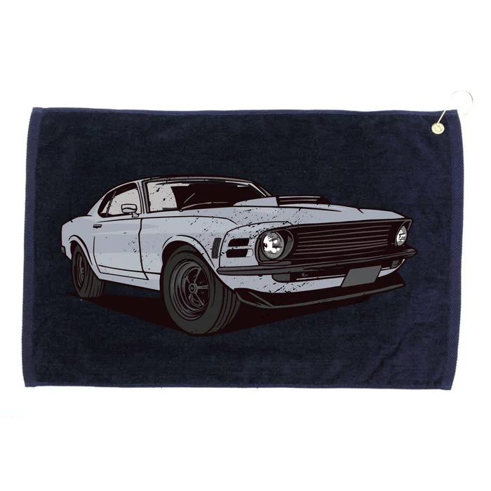 Muscle Race Car Grommeted Golf Towel